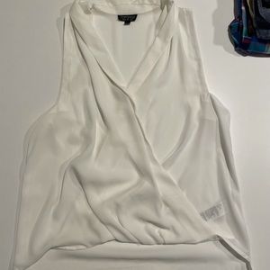 White Topshop tank